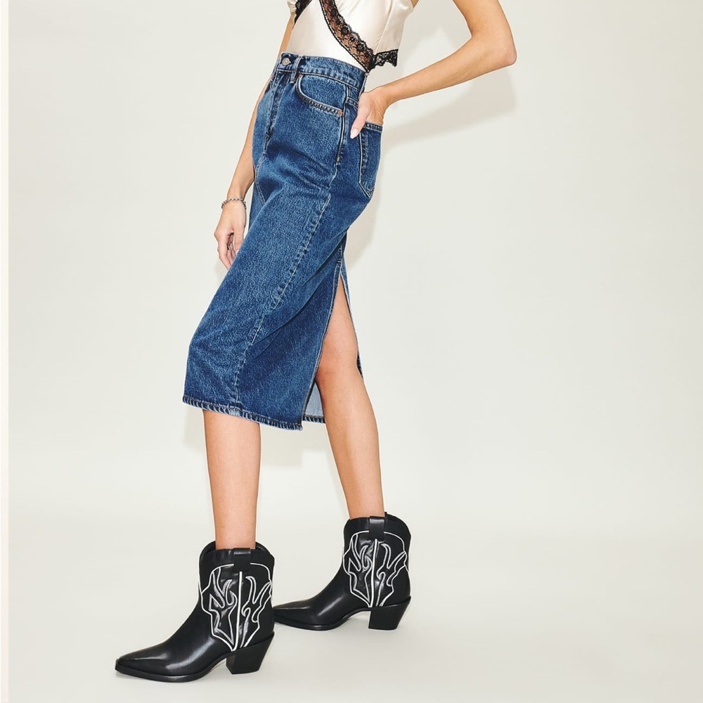 Reformation Otto Mini Western Boot - Picture 3 of 9